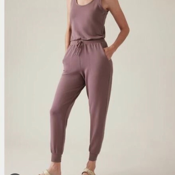 Athleta Pants & Jumpsuits Athleta Balance Romper In Mauve M Poshmark